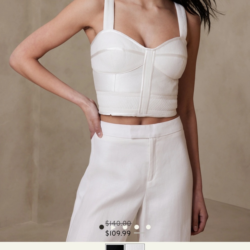 New w/o tag $140 Banana Republic CLOVER bustier tank top.